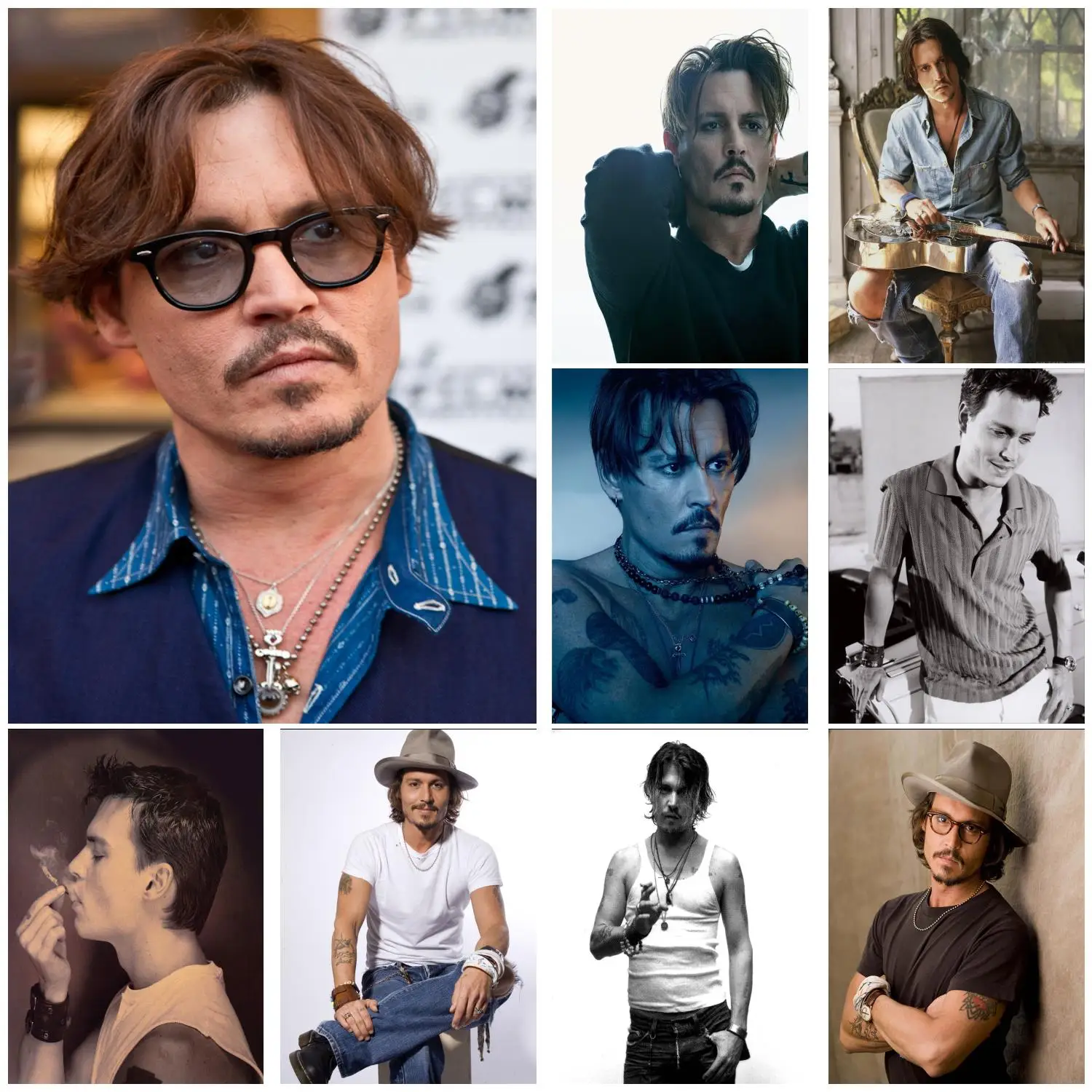 johnny depp paradis vanessa actor Poster Prints Wall Art Canvas Painting Poster For Modern Family Living Room Home Decor