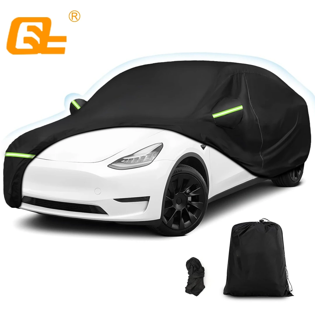 

Пользовательские на 2020-2023 годы Tesla Model Y Водонепроницаемые автомобильные чехлы Грязные и ветрозащитные, длительный срок службы, с отверстием порта зарядки и боковой молнией