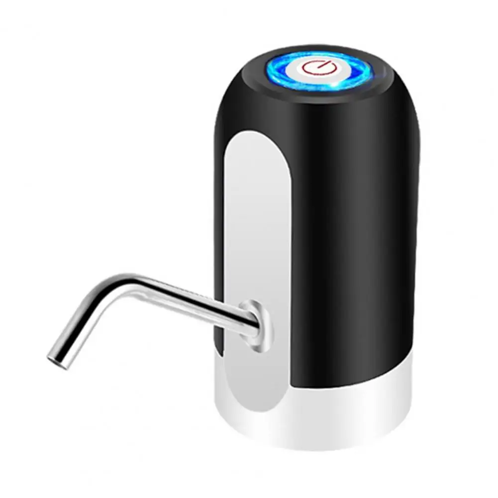 Stainless Steel Water Pump Usb Rechargeable Water Bottle Pump for 5 Gallon Jugs Silent Electric Dispenser for Drinking Water