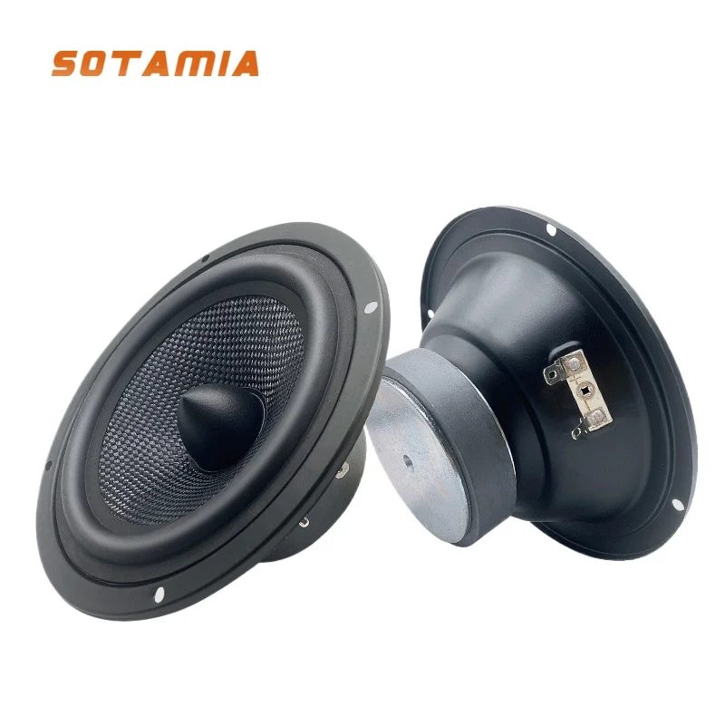 

SOTAMIA 2pcs 5.5 Inch Midrange Power Speaker 4 8 Ohm 30W Three-way Frequency DIY Audiophile HIFI Music Home Theater Speaker