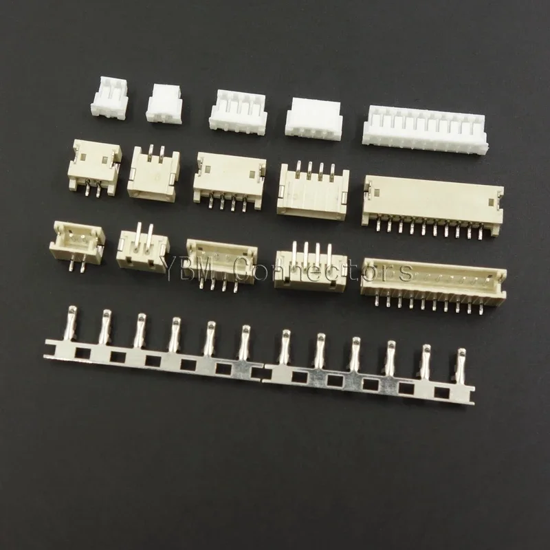 10sets ZH1.5 2/3/4/5/6/7/8/9/10 Pin Connector 1.5MM Pitch Header + Housing + Terminal Vertical / Horizontal SMD Pin