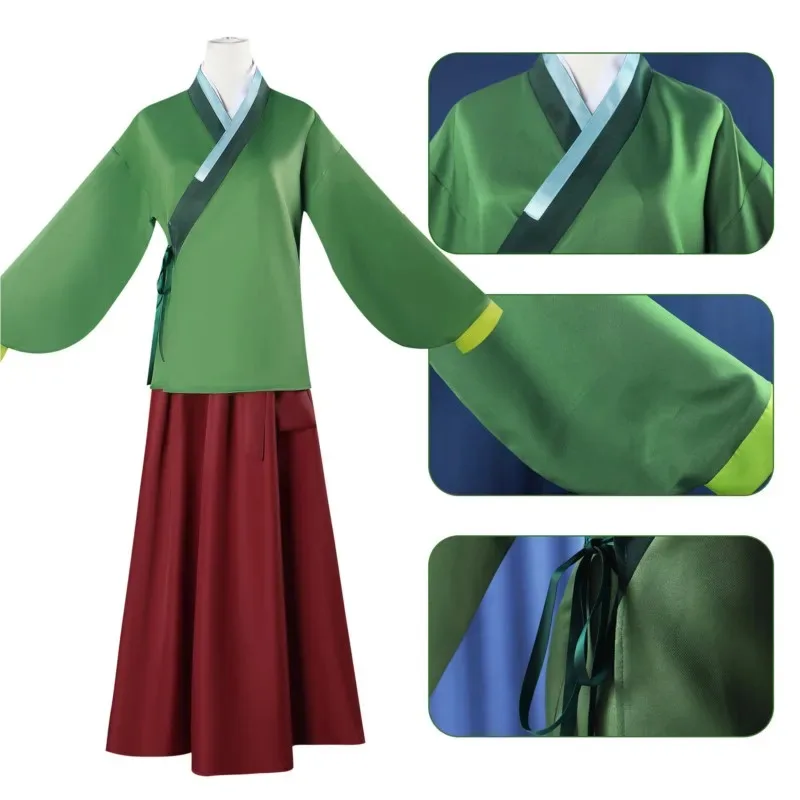 2025 Nuovo Maomao Jinshi Costume Cosplay Kusuriya no Hitorigoto Apothecary Diari Parrucca Cinese Intrattenimento Musiche E Canzoni Uniforme Copricapo Halloween Pa