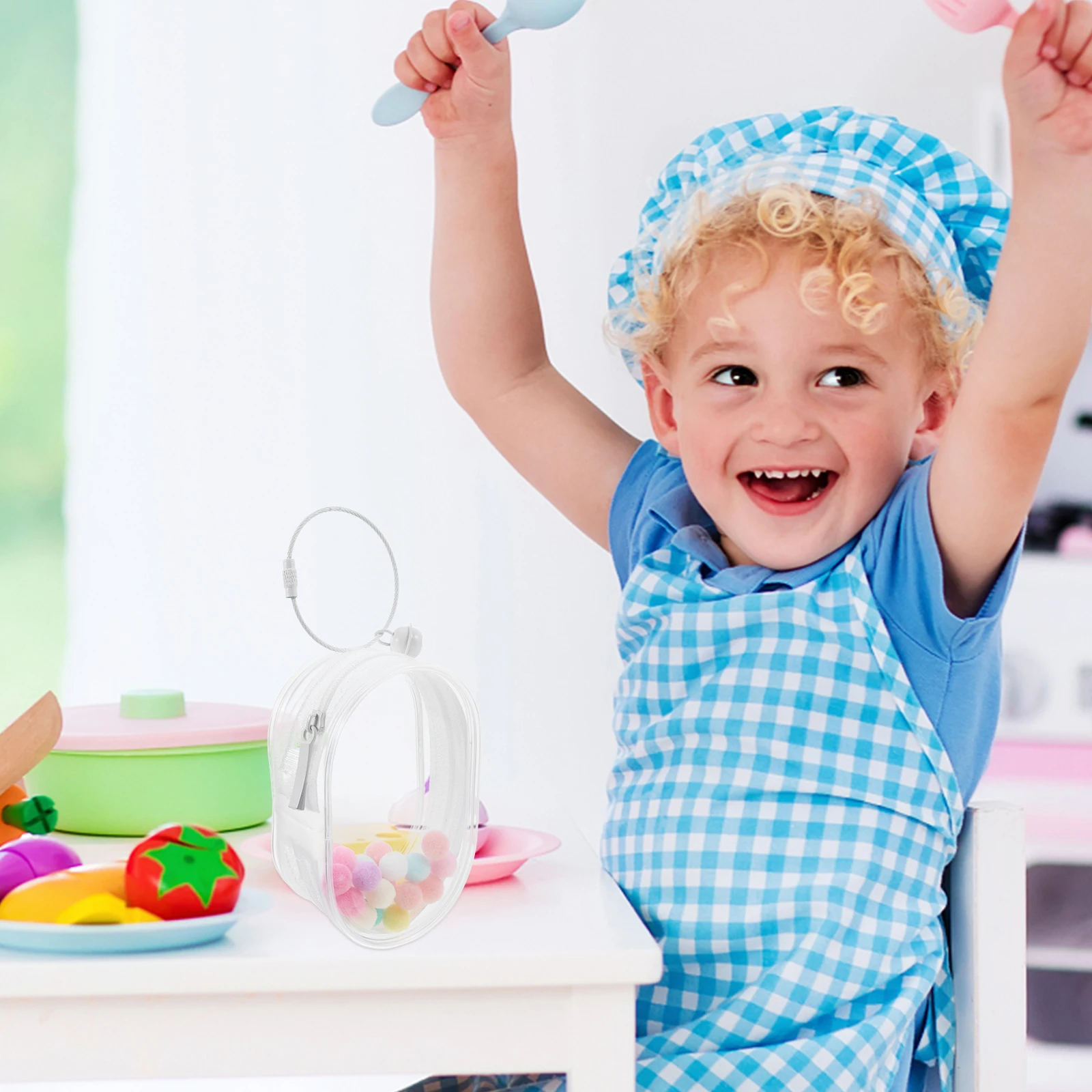 

Baby Walking Bag Clear Figure Display Three-dimensional Stuff for Girls Case Figures Pvc Keychain