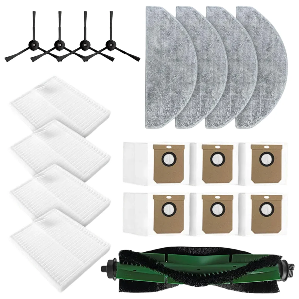 Main Side Brush Filter Mop Pad Dust Bag Kit For For Cecotec For Conga For 7490 Home For X-Treme For Genesis Robot Vacuum Cleaner