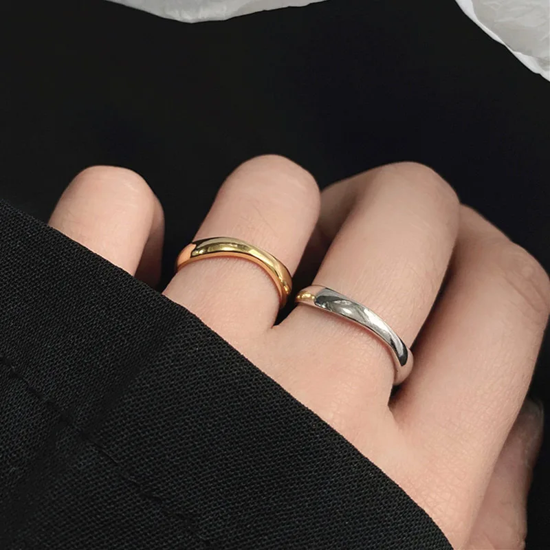 Cincin perak Sterling 925 wanita, perhiasan jari dapat disesuaikan cincin Vintage terbuka untuk pesta hadiah ulang tahun