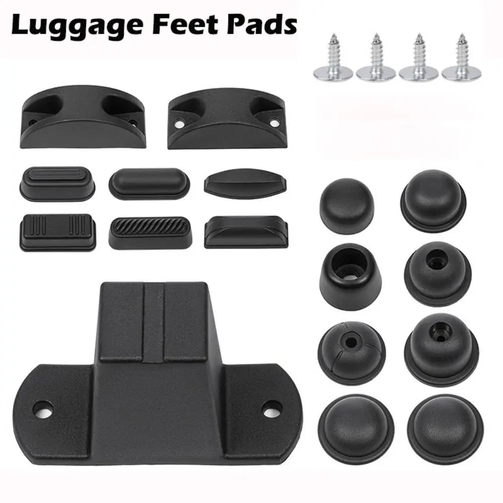 Bags Accessories Plastic Luggage Feet Pads Black With Screws Baggage Bottom Stand Luggage Bottom Stand All Suitcase With Screws