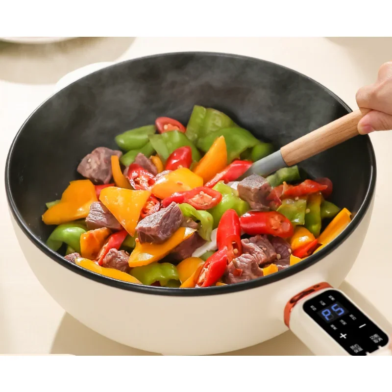 

Electric Frying Dishes Electric Caldron Household Multi-Functional Integrated Hot Pot Dormitory Stir-Fry Small Cooking Braising