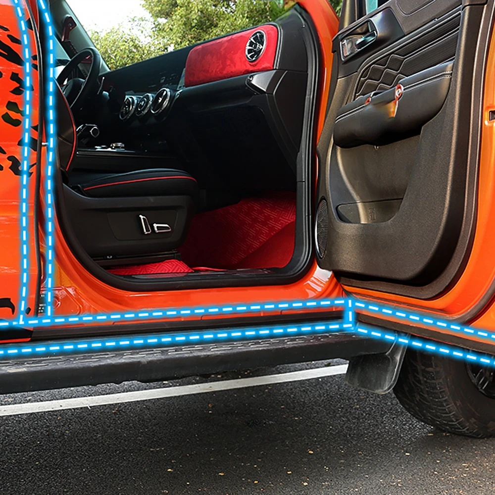 D شكل 5 متر مانع تسرب للباب السير الوقائي المطاط عازل للصوت سيارة سدادة ل VW Volkswagen T4 T5 T6 الناقل Campervan كاليفورنيا #4