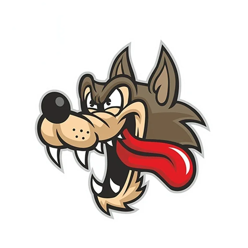 Car Motorcycle Decals Rear Window Stickers PVC Car Accessories Sticker Wolf Head Car Custom Exterior Parts Stylish Sticker