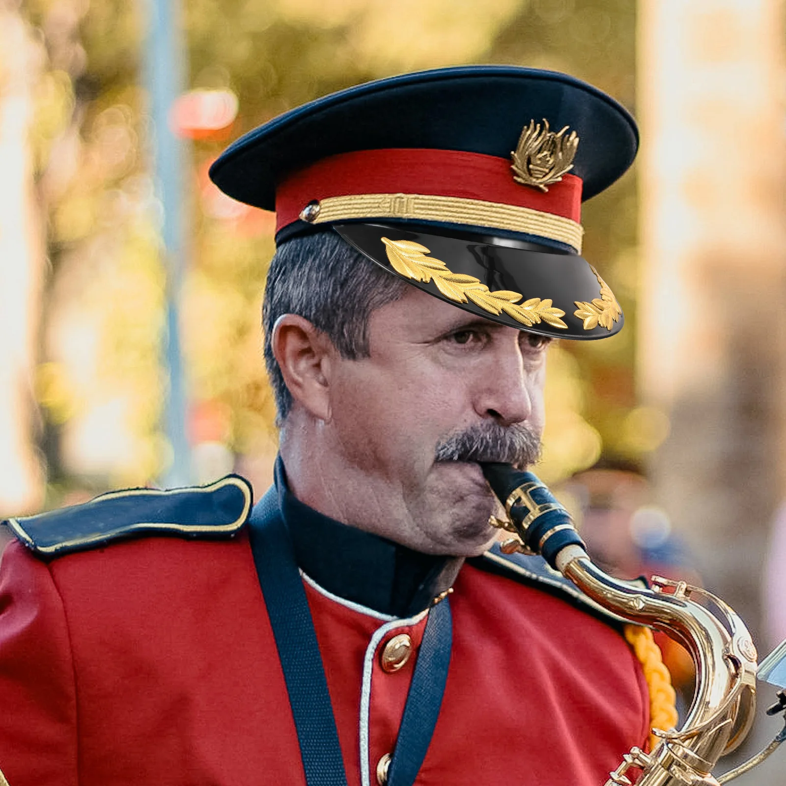 

Stylish Hat Brim Sailor Hat Visor Unique Branch Patterns Durable Resin Material Versatile Accessory Fashionable Performance