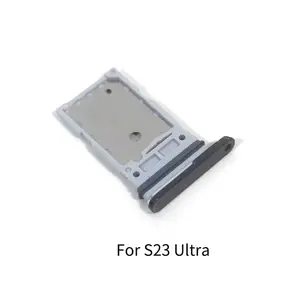 Bilashmart Samsung Galaxy S23 / S23 Plus / S23 Ultra SIM Card Tray Slot Holder Adapter Socket Repair Parts