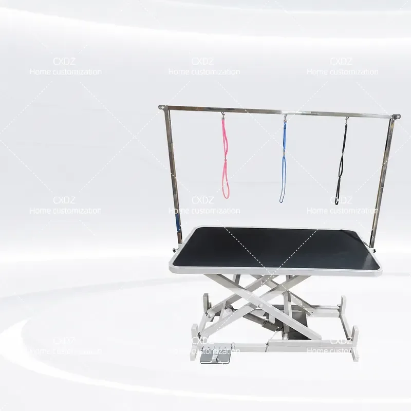 Electric Lift Pet Grooming Table for Cats and Dogs Rectangular Styling Station with Blowing Function Large Dog Beauty Table