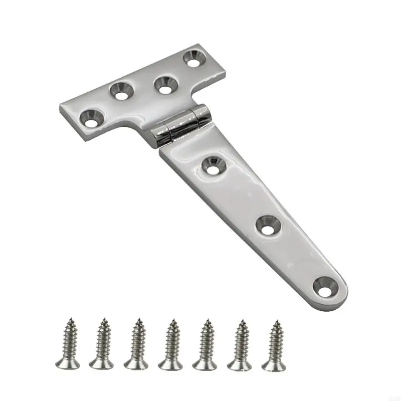M76E Schraubmontiertes T-Scharnier 75 x 152 mm für Bootsdeckel und Hauswirtschaftstüren – Detail 5