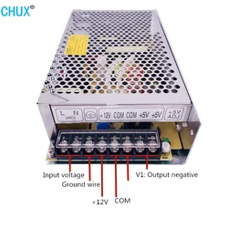 CHUX D-150W Dual Output Switching Power Supply 5V 12V 24V DC 150W LED Power Supplies AC to DC Multi Two group SMPS