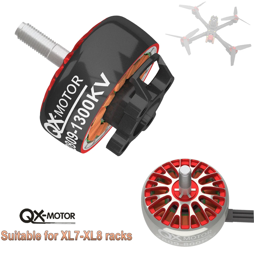 

QX-MOTOR QX2809 Бесщеточный двигатель 800KV 1300KV Черный Белый для мультиротора с неподвижным крылом