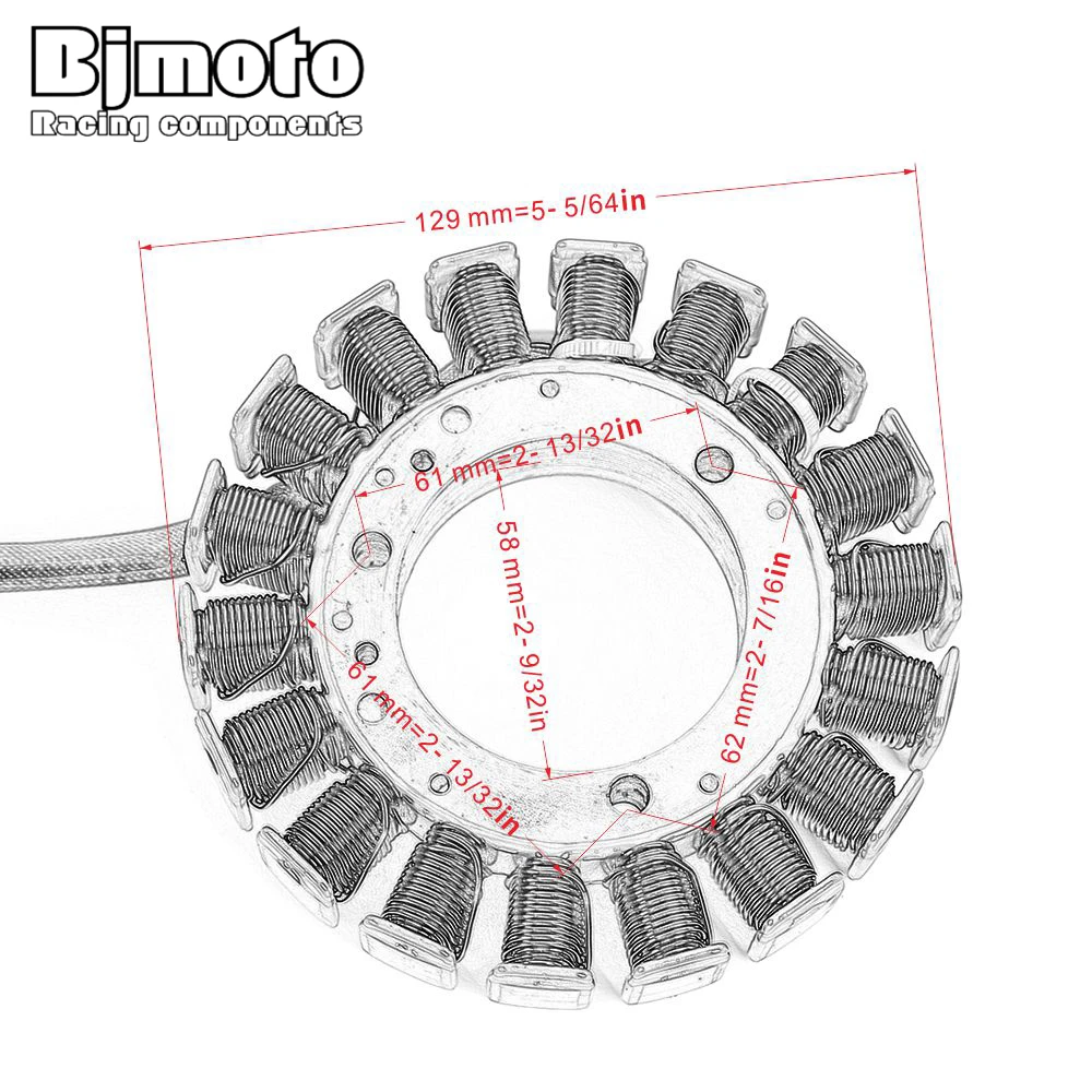 Stator Coil For Yamaha XVS1100 XVS1100AT Drag Star V-Star 1100 Midnight Custom Classic Silverado 5KS-81410-00 5KS-81410-01