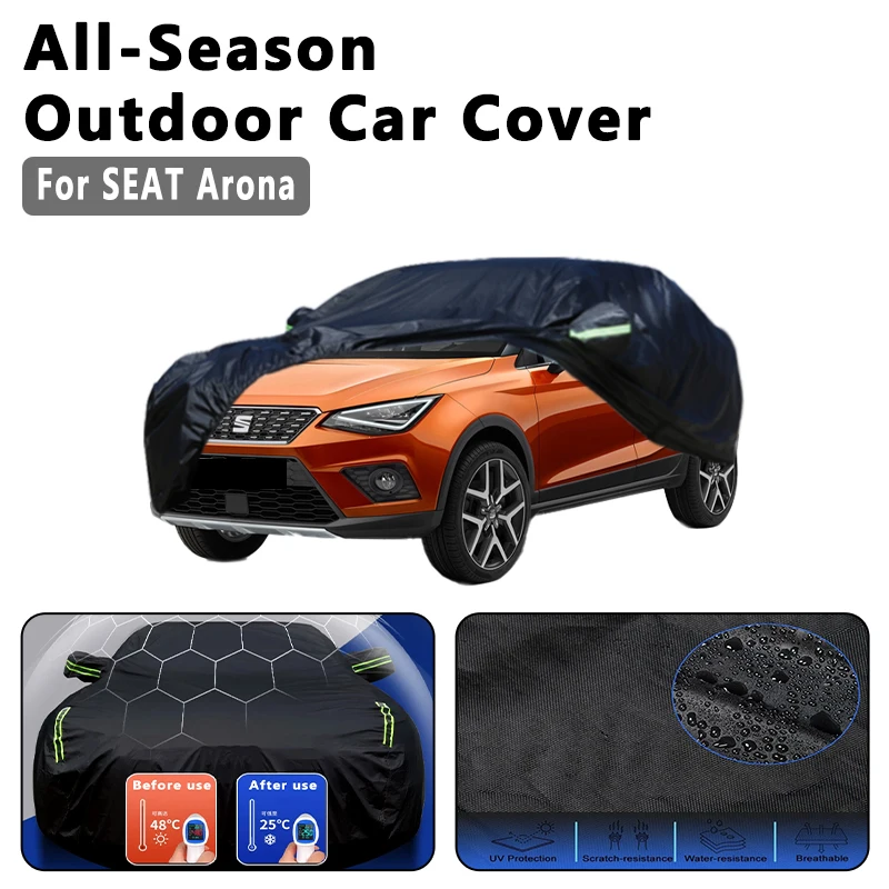 

Car Cover for SEAT Arona -Outdoor Full Protection, Waterproof Dustproof Heat-Resistant, All-Season Use Auto Exterior Accessories