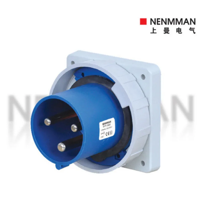 Shangman Waterproof Additional Device Plug Model TYP-3665 Three Core Current 125A Protection Level 67