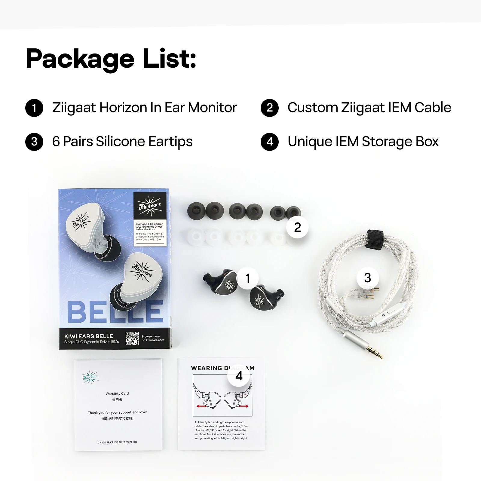 Linsoul Kiwi Ears Belle 10mm DLC Dynamic Driver IEM Hifi سماعات مع الدقة يلقي توقيع الصوت المثير #6