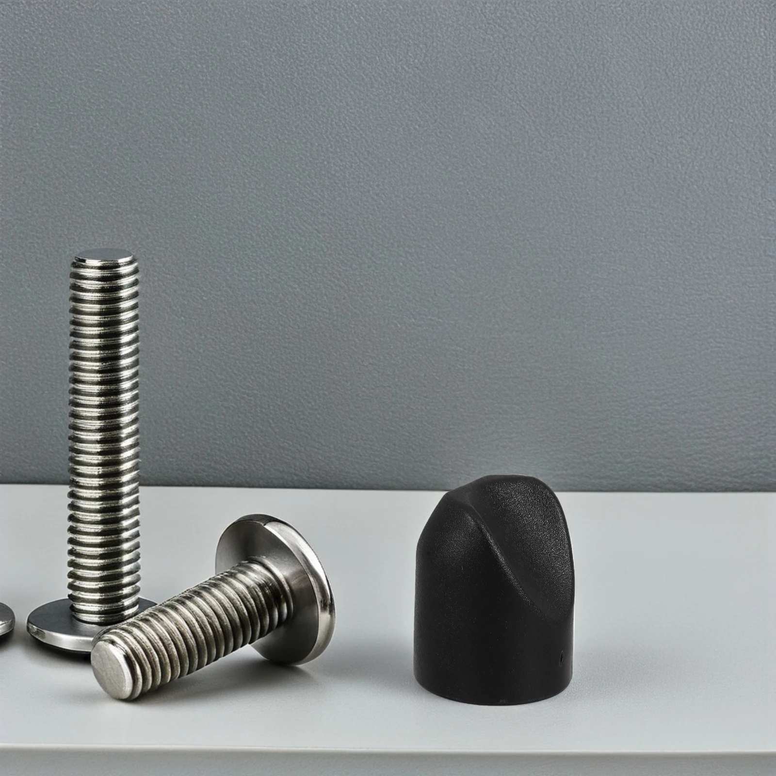 

8 Pcs Folding Chair Back Tube Caps Leg Replacement Parts Black Chairs Stability Plugs End