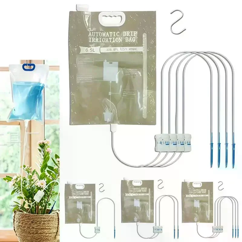 1pcs 5.2L/6.5L Automatic Watering Device Plant Bag Control Dripping Flow Travel Dripper Irrigation