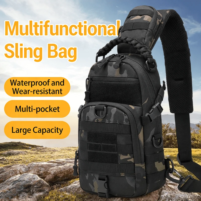 

Многофункциональная спортивная сумка для активного отдыха, мужская велосипедная сумка через плечо, легкий рюкзак-слинг