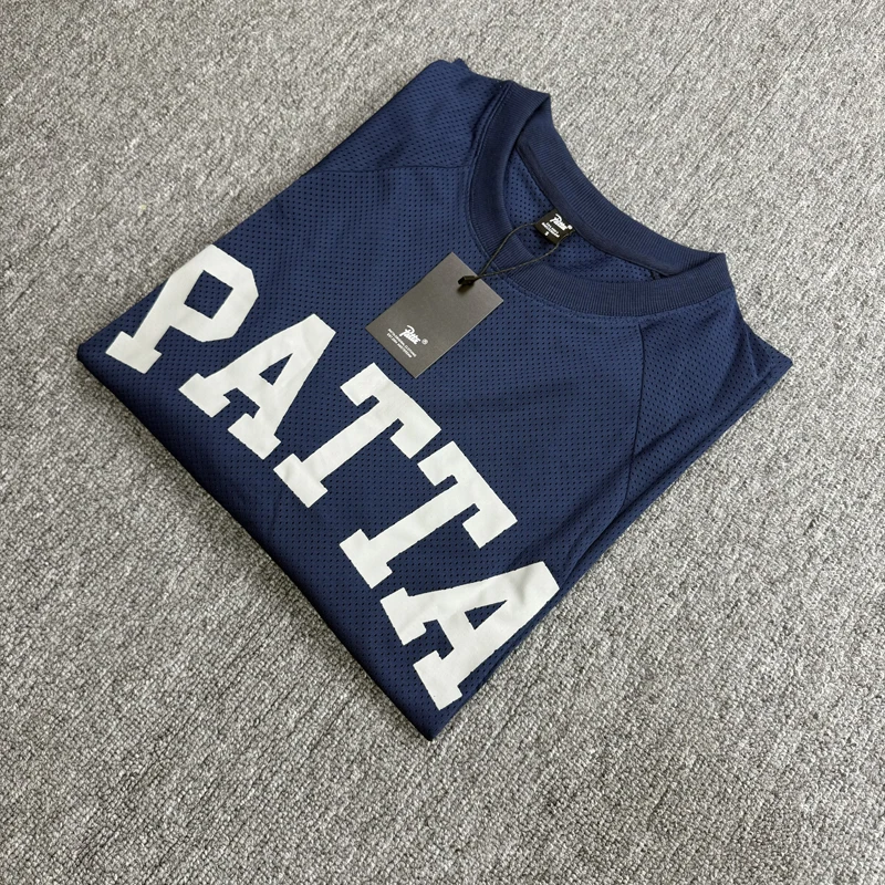 

Autumn Trend Brand PATTA Letters Print Tee Tops Casual Versatile Patta Sport Men Women Long Sleeve T-Shirt