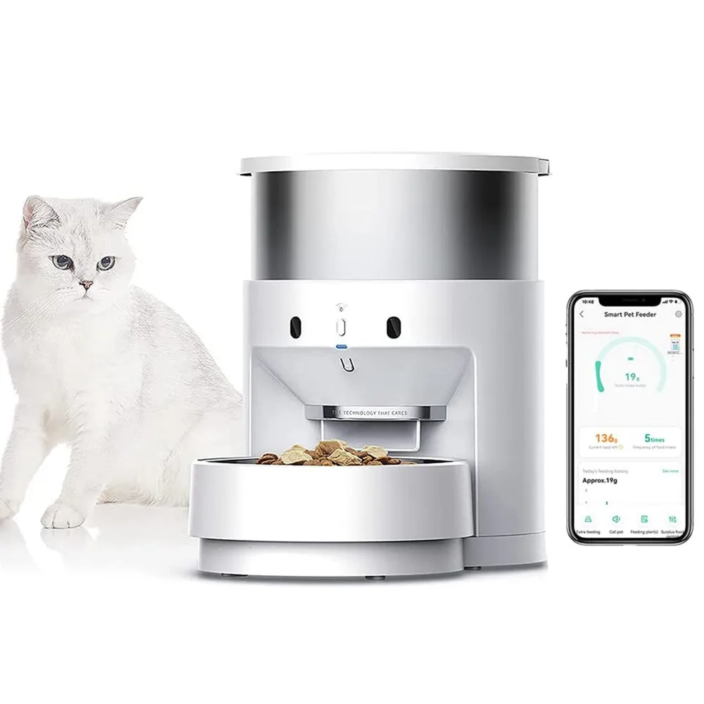 Element 3 Automatic Smart Pet Feeder With 304 Stainless Steel & Auto-Rotate Weighing Bowl