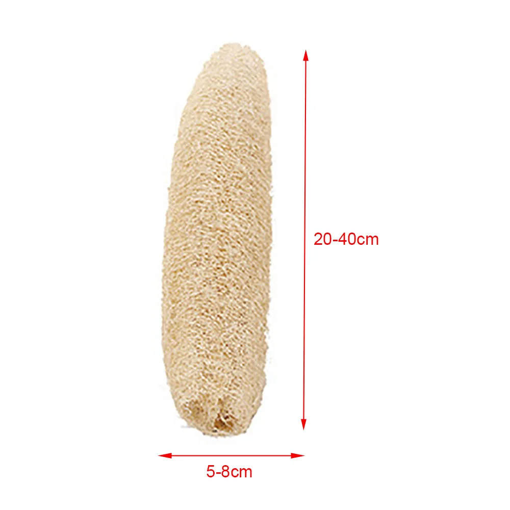 Natural Loofah Body Scrubber Bath Exfoliating Sponge Full Loofah Sponge Cellulose Shower Sponge Scrubber For Kitchen Bathroom