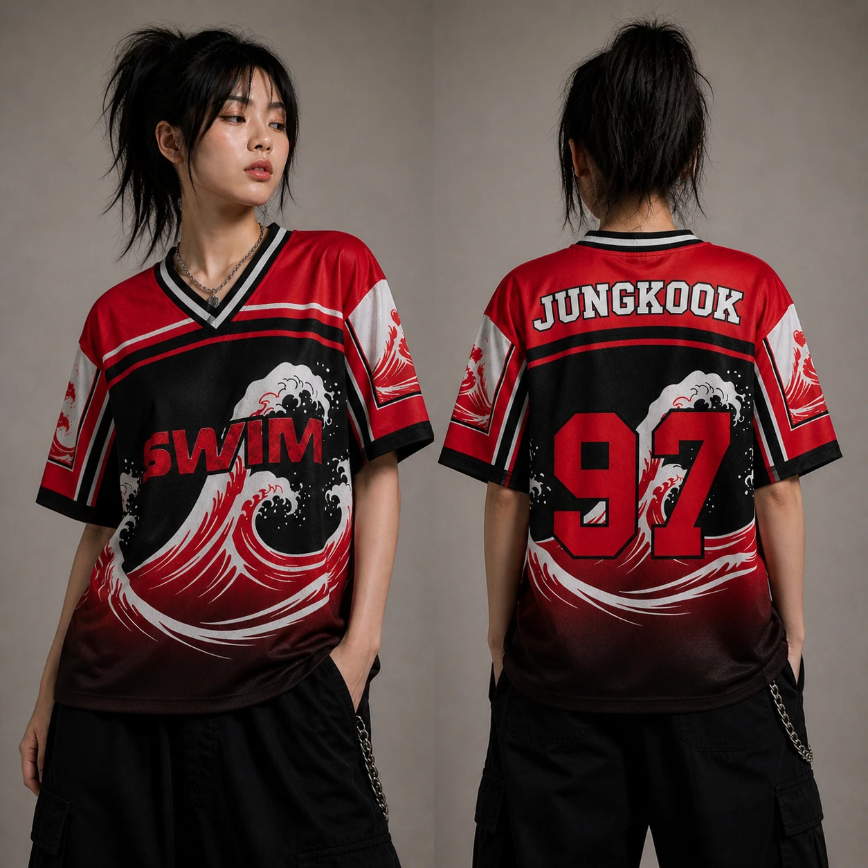 2026 Kpop BTS SWIM Unisex Jersey Tshirt, ARMY Arirang 3D Print Concert Outfit, Men Women K-wave Streetwear Football Shirt