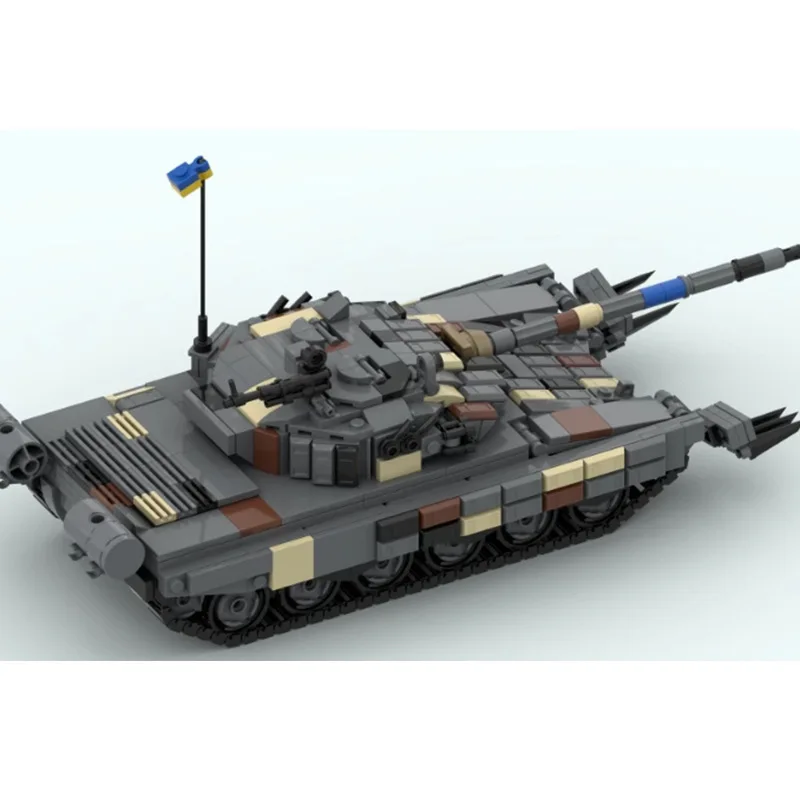 T-72AV Main Battle Tank Blocks, Military Armored Model, DIY Bricks for Military Fans, Collection, Display & Gifts