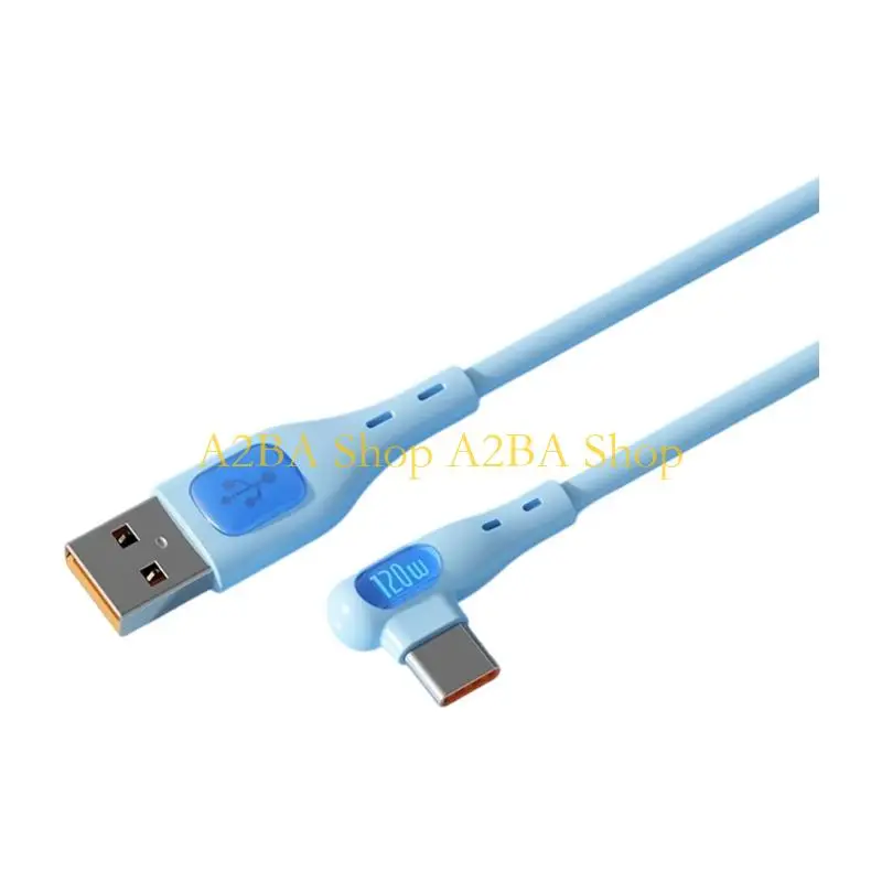 A2BA Flexible Silicone USB Type C Charging Cable Fast Charging Data Sync USB C to USB C Data Transfer Cable for Cellphone