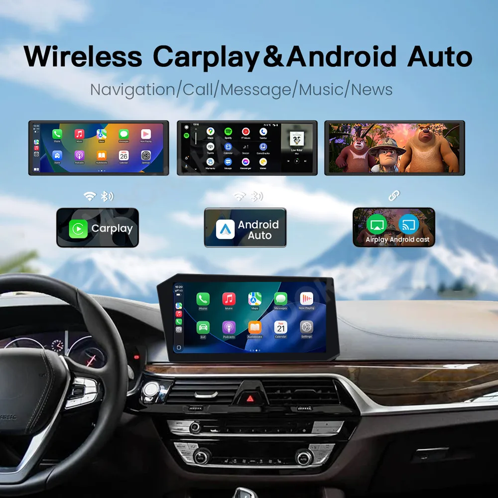 أندرويد 14 ستيريو تلقائي 12.9 "لسيارات BMW 5 Series 6 Series Gran Turismo 5GT 6GT 2018-2020 راديو السيارة نظام تحديد المواقع والملاحة رئيس وحدة Carplay