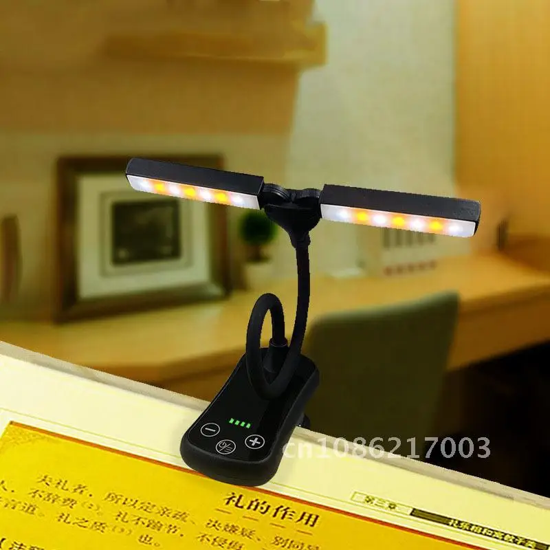 

Innovative Small Desk Lamp with Double Charging Three Button Touch Control, Eye Protection Book Lamp, Folder Book Lamp, and Spo