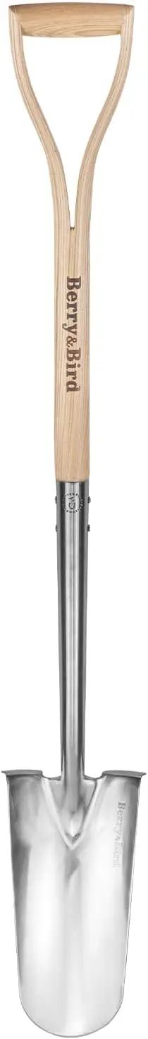 

Прочная лопата для рытья траншей из нержавеющей стали с деревянной ручкой для садоводства, копания и пересадки растений