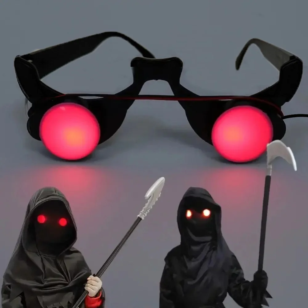 

Halloween Horror Red Eye Glasses Props Funny Personality Scary Horror Glasses Party Tricky Eyes Cosplay Prop Glow In The Dark