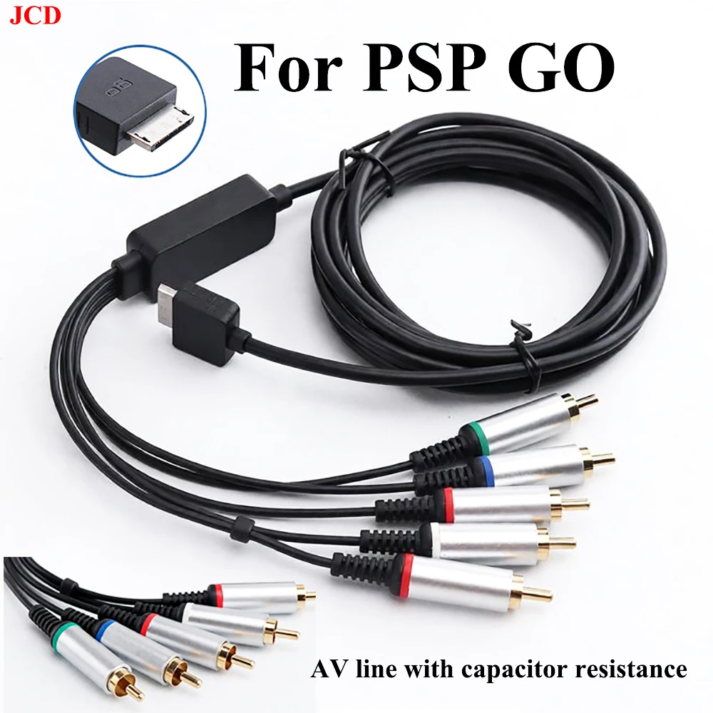 For PSP GO AV Cable Game Console 3M Audio Video Synchronous Output Cord AV Adapter Wire with Capacitor Resistor Audio Video Line