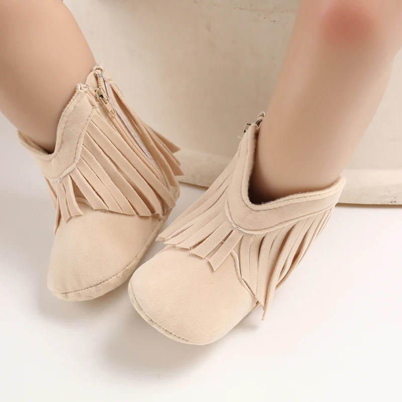 Winterstiefel für Babys, Jungen und Mädchen, 0–18 Monate, im Western-Stil, aus Denim, ideal zum Laufenlernen, warm, lässig, modisch. – Detail 36