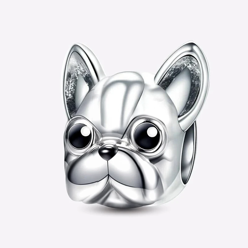 925 Sterling Silver  Animal Flower Perfume Puppy Charms Beads Fit Original Pandora Bracelets Bangles Making Gift Of Fine Jewelry