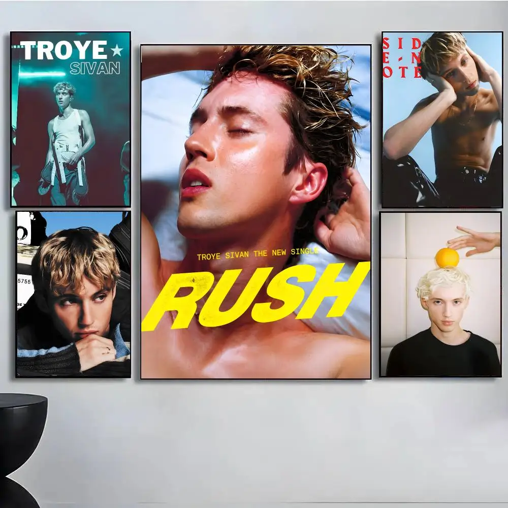 Singer T-Troye Sivan Poster High Quality Wall Art For Home Office Bedroom Living Room Hallway Bar Perfect Gift Idea