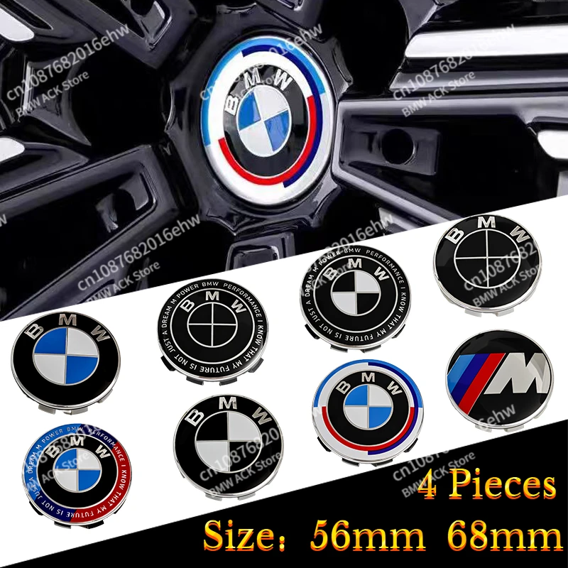 56mm 68MM Car Wheel Center Hup Caps Wheel Cover For BMW E36 E39 E46 E60 E90 E90 F01 F10 F30 E93 G01 G20 G21 G30 G11 F15 X6 X5 X3