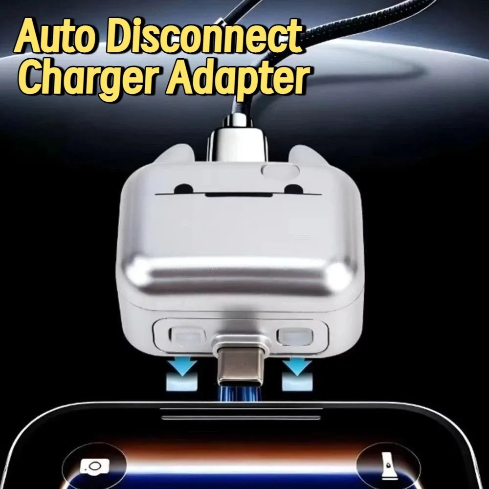 140W Auto Disconnect Charger Adapter Type-C Overcharge Protection Phone Charge Separator with Full Charge Auto Cut Function