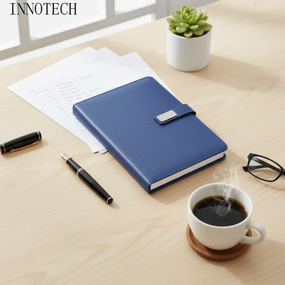PU Leather Corporate Gifts Set Stylus Pen Refill Set Notebook Pen Set Flash Drive Customized Printing Customized Notebook