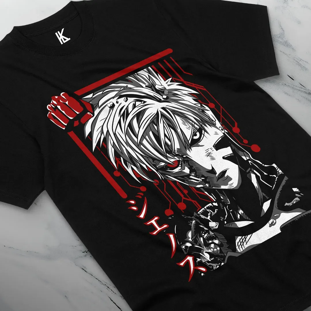 Genos One Punch Man Anime Manga Villain Unisex Tshirt T-Shirt Soft Tee All Size Cotton