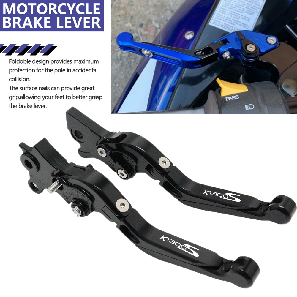 

Extended Brake Clutch Lever Motorcycle Accessories For BMW K1300S 2009-2016 Folding CNC Aluminum Handle Levers