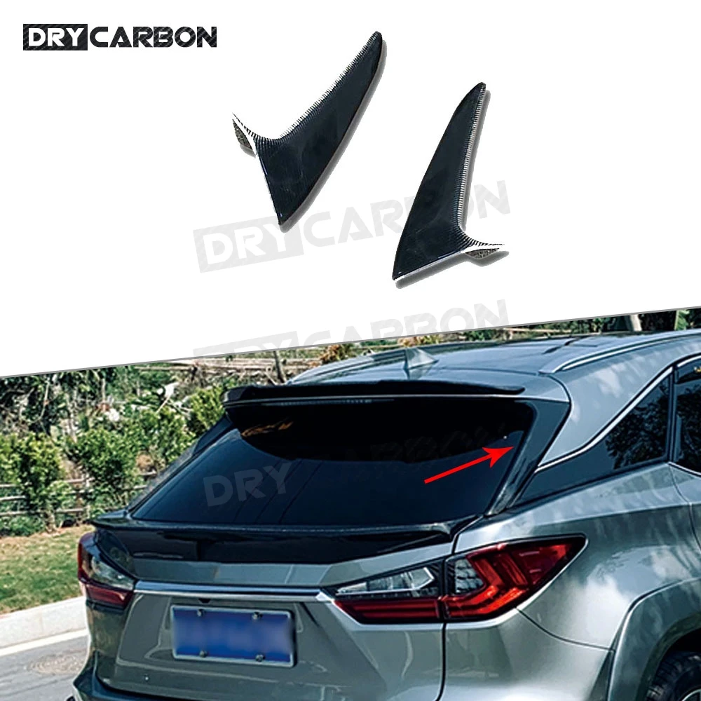 

For Lexus RX300 RX450H 2016-2020 Carbon Fiber Rear Window Side Trunk Spoiler Canard Canards Splitter Accessories