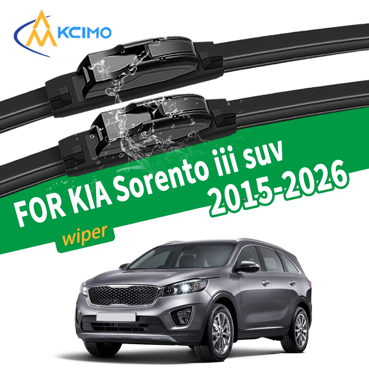 

Premium Silent Wiper Blades For KIA Sorento iii 15-26 Front Windshield Wiper Auto Replacement Parts High Quality Natural Rubber