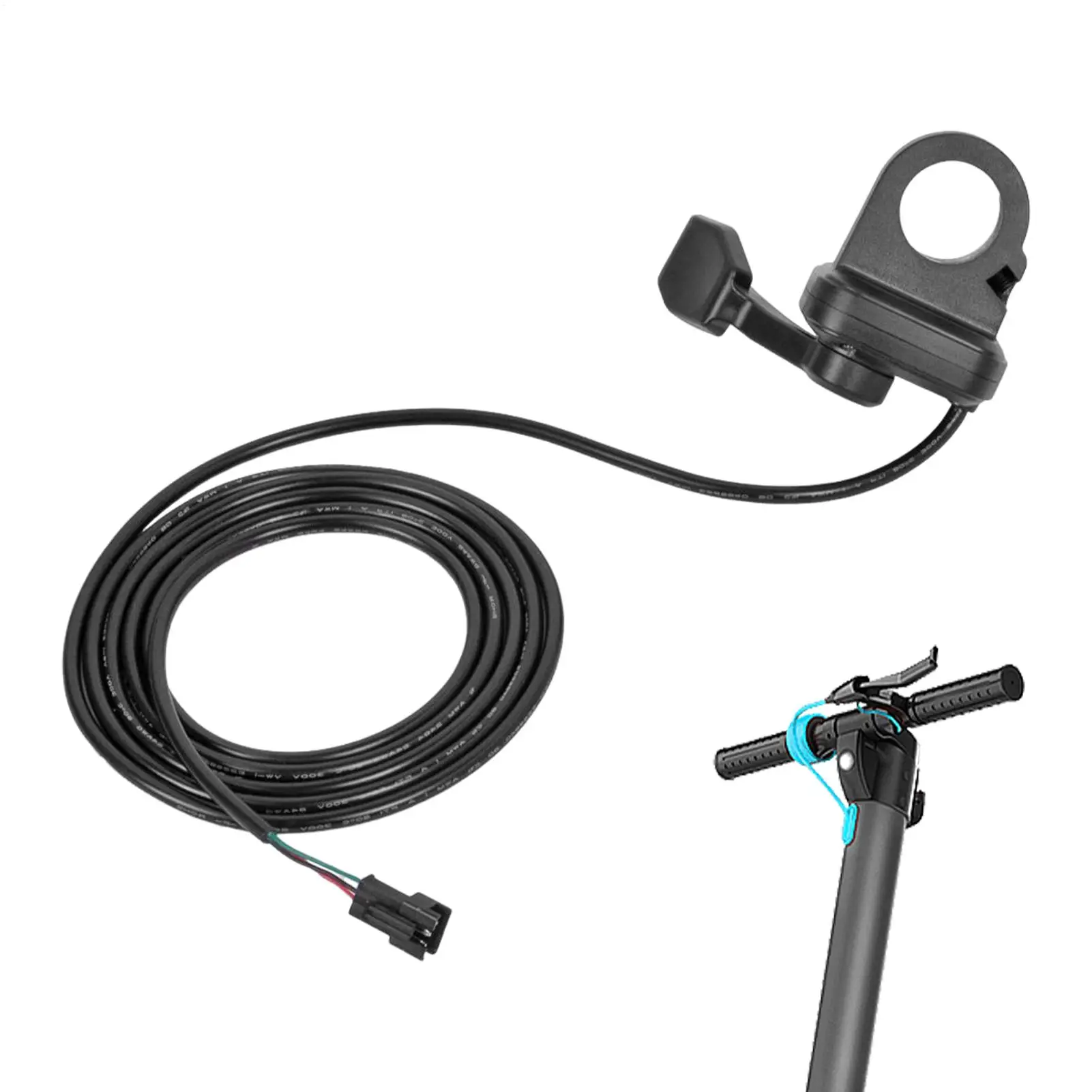 

Thumb Throttle Ergonomic 3-Pin Replacement Parts Finger Electric Scooter Finger Throttle for ATV Motocross Off Road Go-Karting