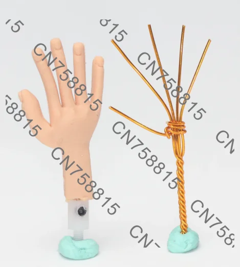 Freely Movable Mini Moldable Silicone- Left and Right Hands Pair,Stop-motion Animation Doll Silicone