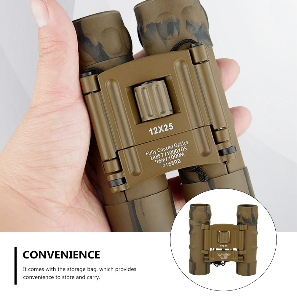 

1Pcs Night Vision 12x25 High Definition Portable Telescope for Outdoor Activities Compact Multifunctional Travel